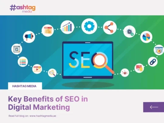 SEO icons on a dark background