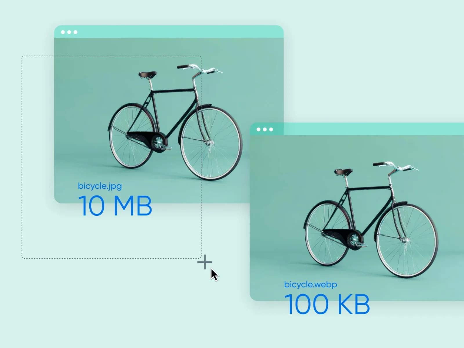 a cycle image being optimized