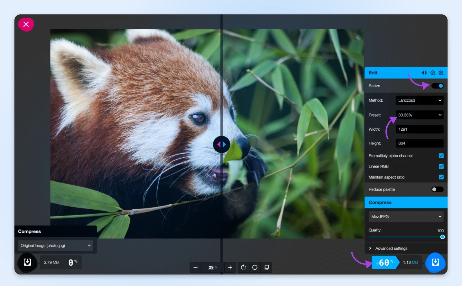 an image in process of optimization