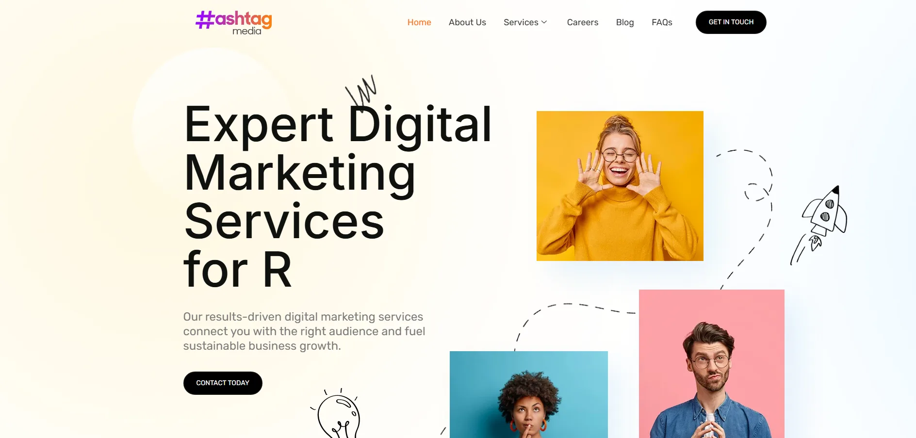 Hashtag Media Homepage