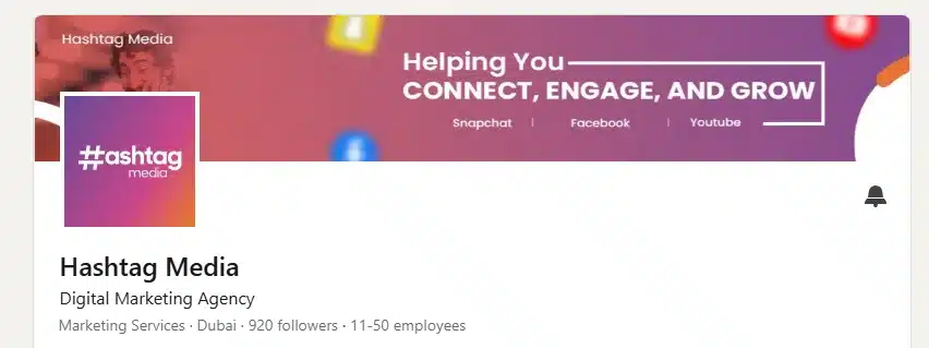 Profile and cover photo of hashtag media's profile